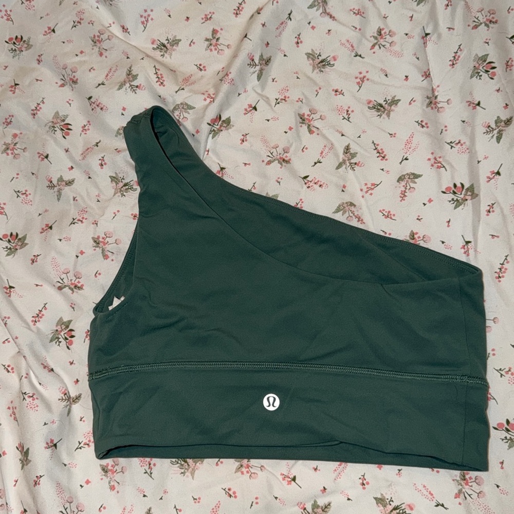 Lululemon one shoulder sports bra long line